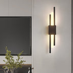 Applique Murale Design Tubes Noir/Or Eleganz Wohnen