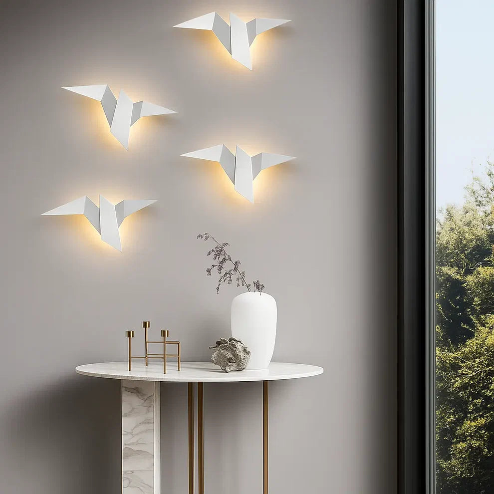 Applique Murale Origami Oiseau Design Moderne