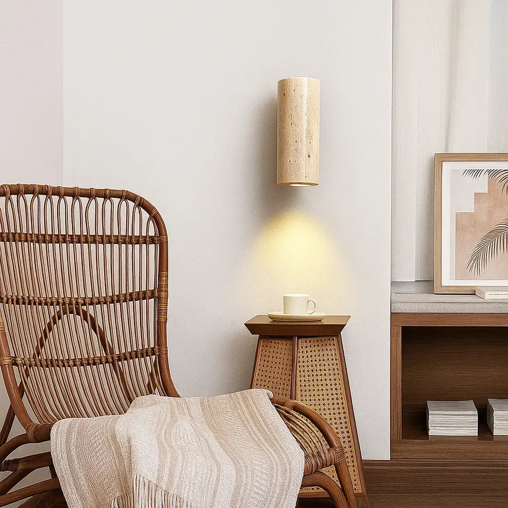 Applique Murale LED Travertin Style Wabi Sabi