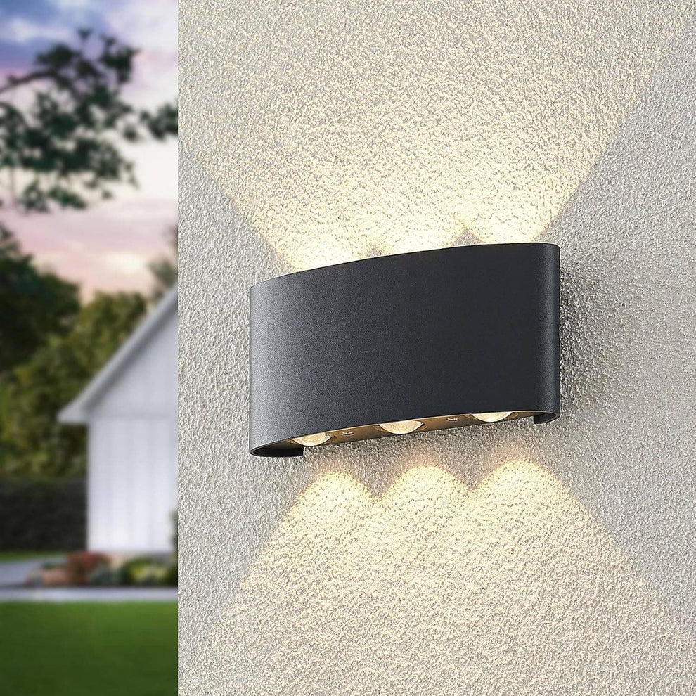 Applique Murale Extérieure LED Éclairage Haut et Bas moderne