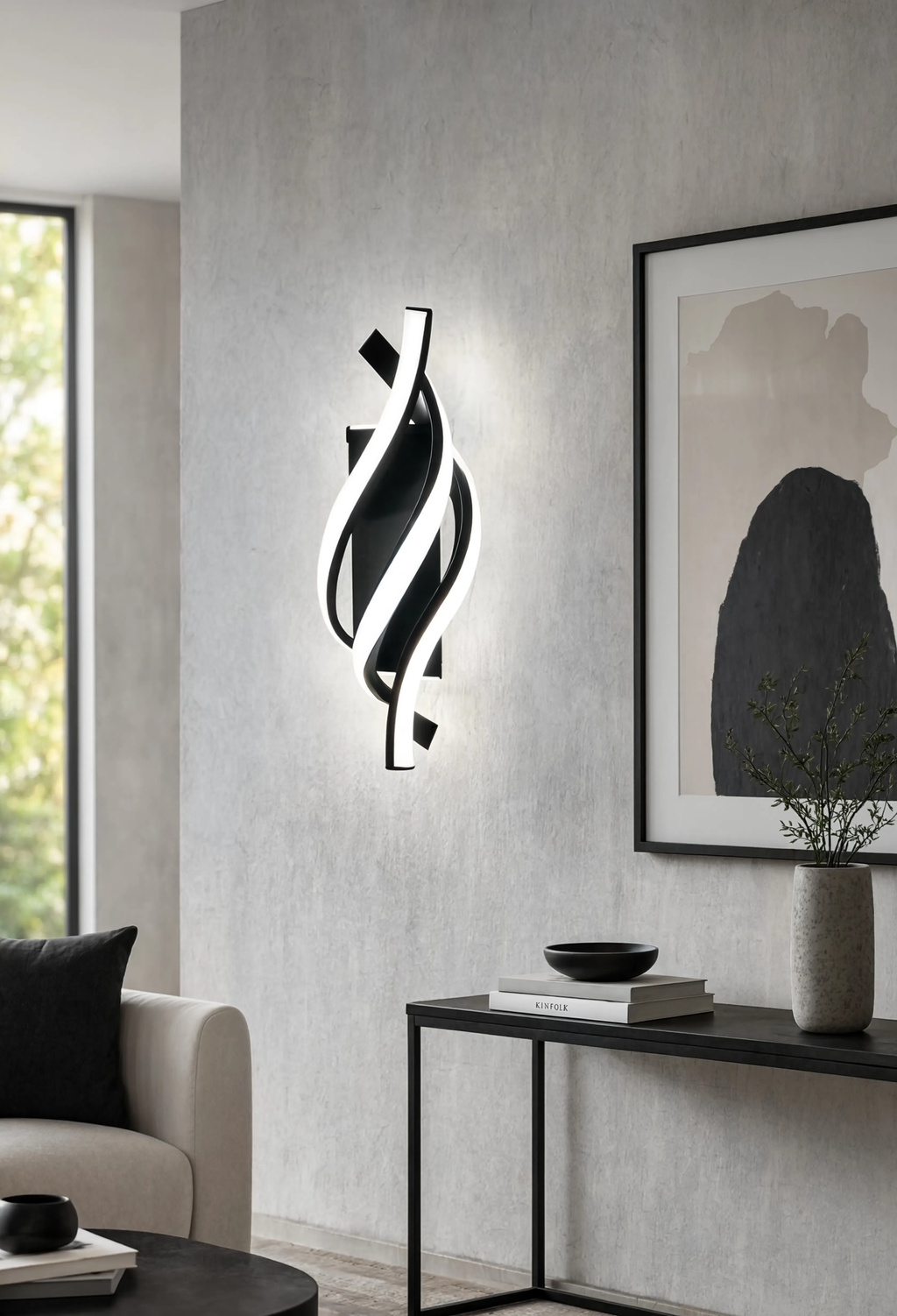Applique Murale Spirales LED