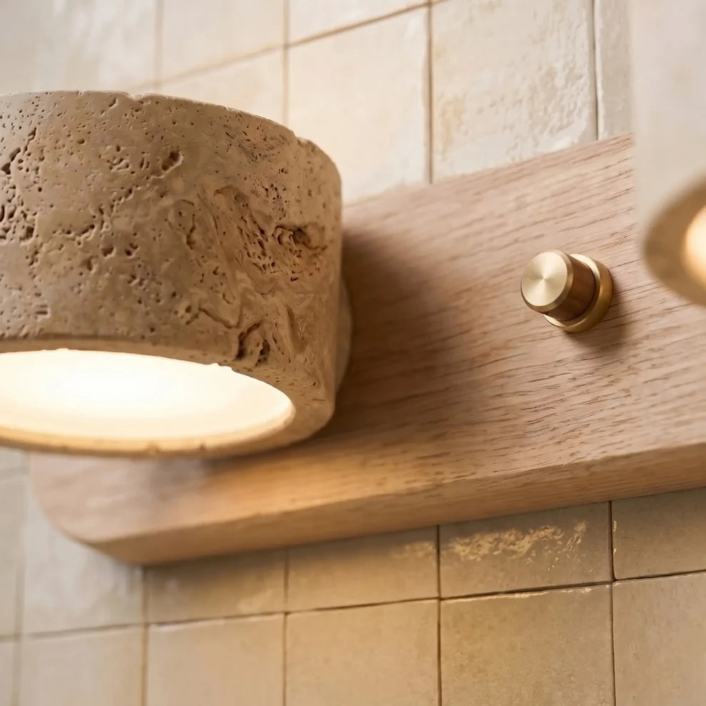 Applique murale LED Travertin Design Minimaliste