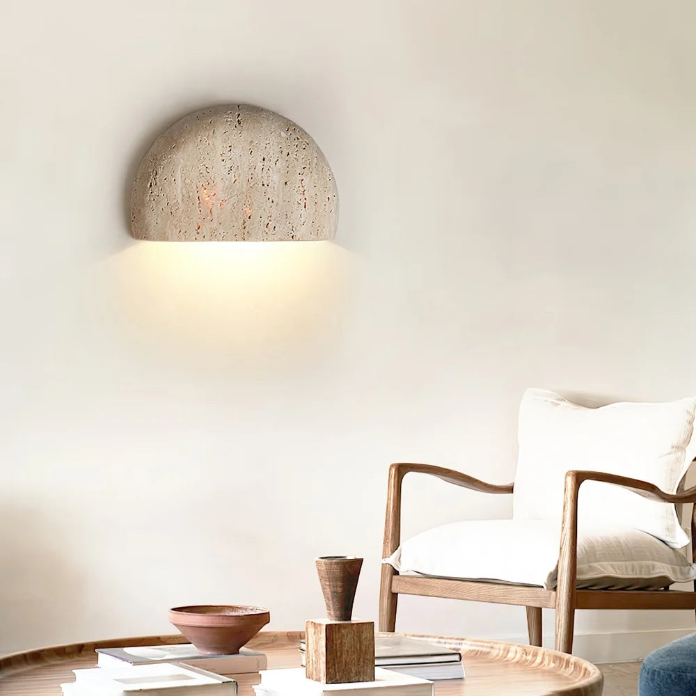 Applique Murale Demi Cercle Style Wabi Sabi