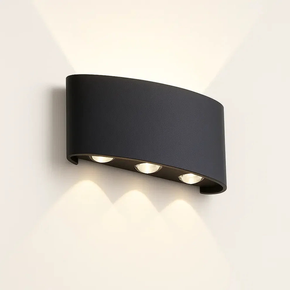 Applique Murale Extérieure LED Éclairage Haut et Bas moderne