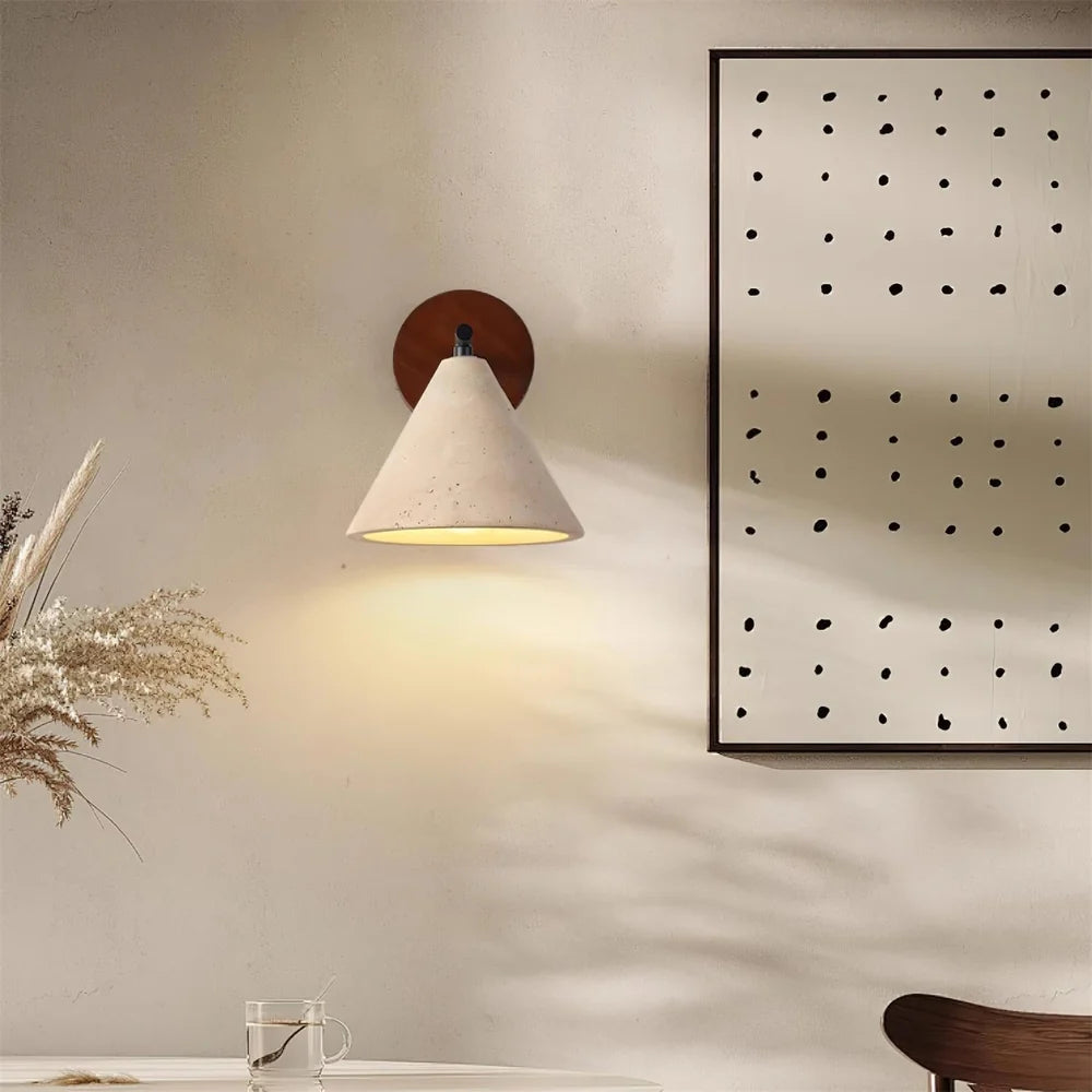 Applique Murale Moderne Bois Cone