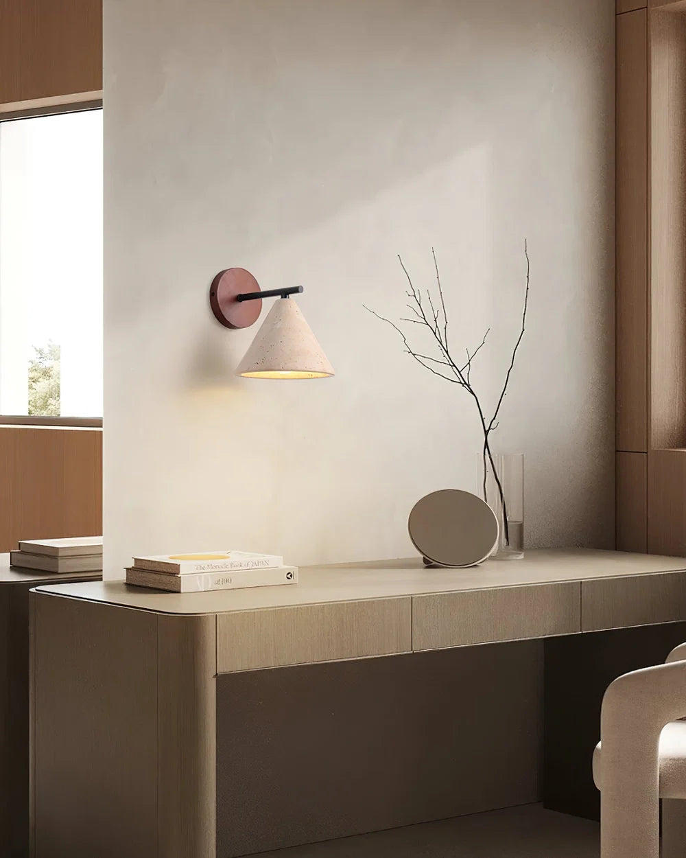 Applique Murale Moderne Bois Cone