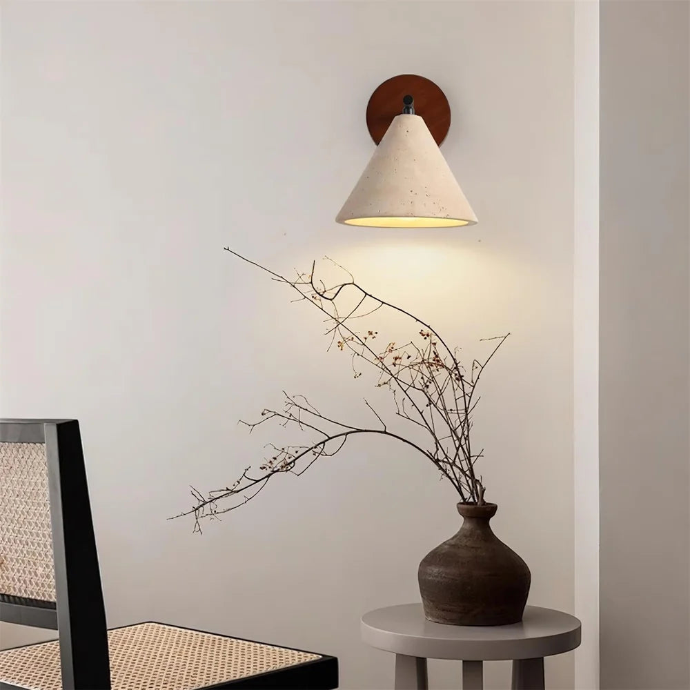 Applique Murale Moderne Bois Cone