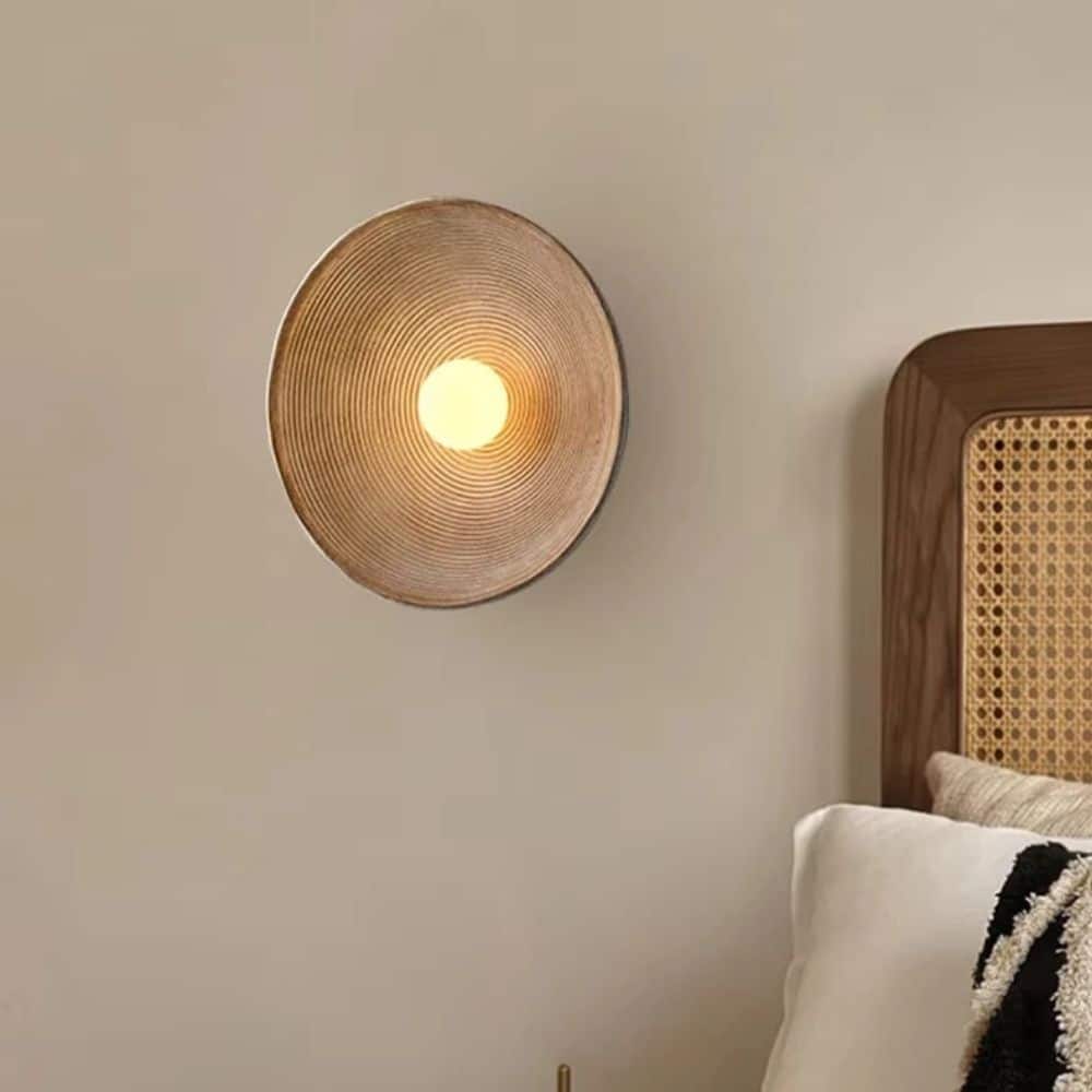 Applique Murale Ronde Style Japandi