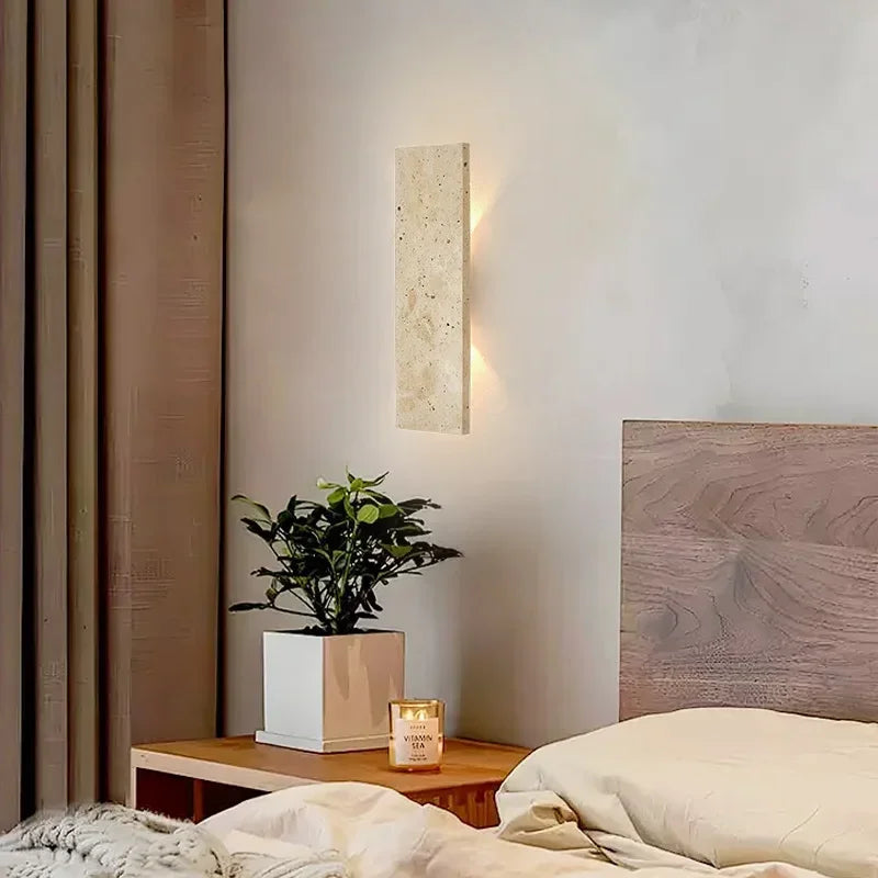 Applique Murale Fine Pierre Naturelle Style Wabi Sabi
