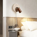 Applique Murale Travertin Ronde Style Vintage