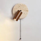 Applique Murale Travertin Ronde Style Vintage