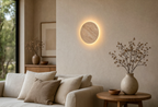 Applique Murale Ronde Pierre Naturelle Design Épuré