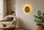 Applique Murale Ronde en Bois