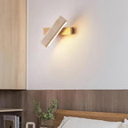 Applique Rotative Minimaliste Bois Travertin