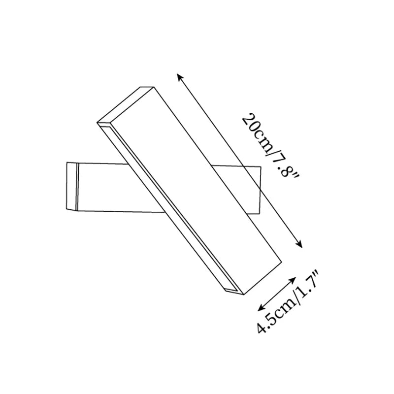 Applique Rotative Minimaliste Bois Travertin
