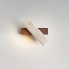 Applique Rotative Minimaliste Bois Travertin
