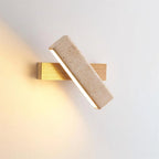 Applique Rotative Minimaliste Bois Travertin