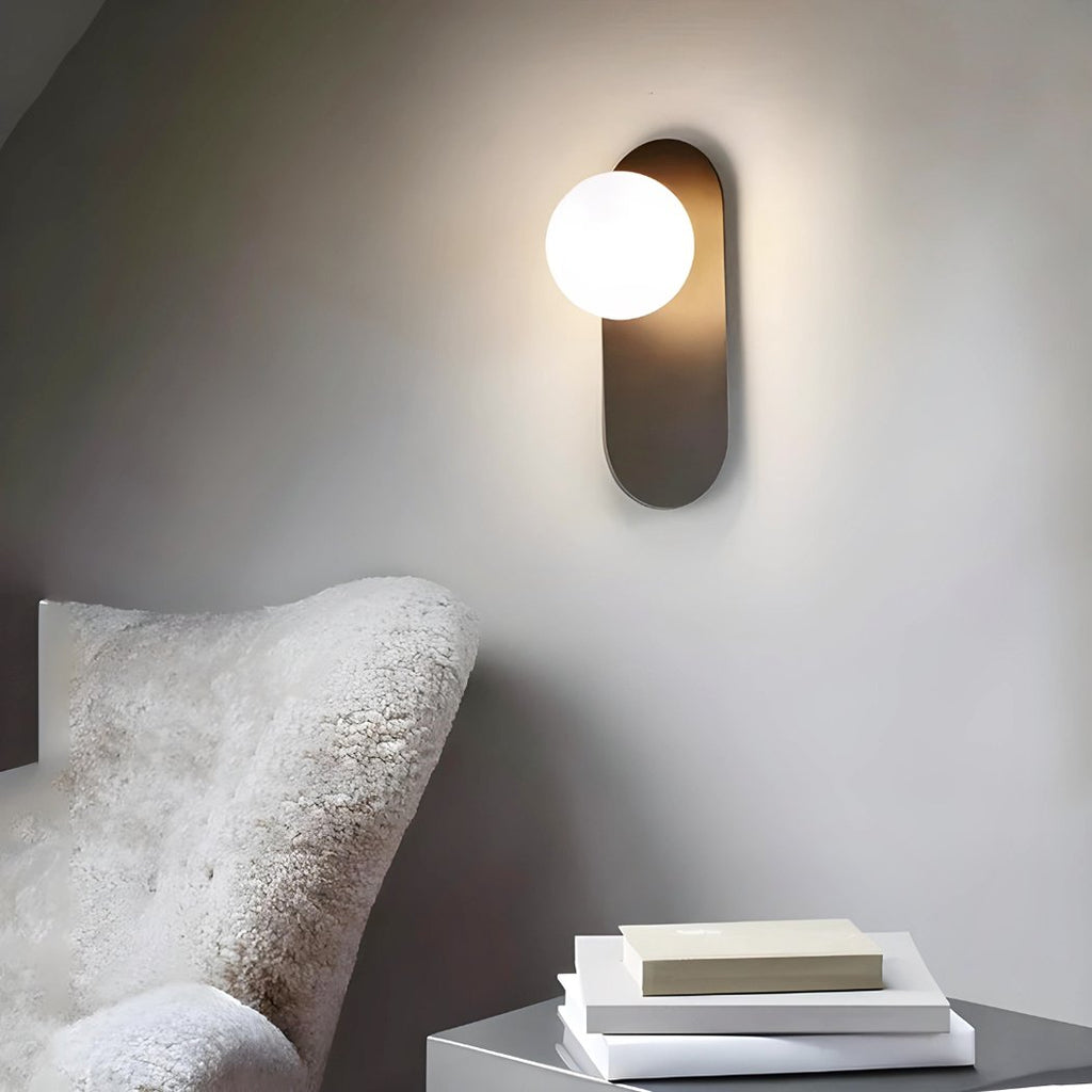 Applique Murale Plate avec Globe