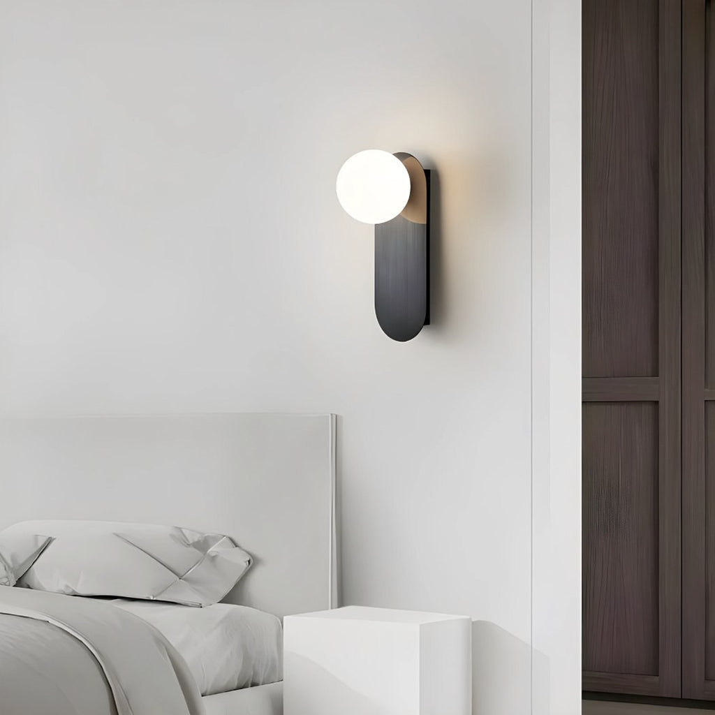 Applique Murale Plate avec Globe