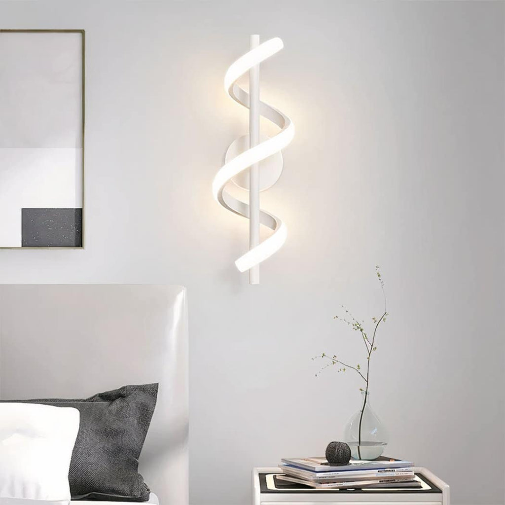 Applique Murale LED Moderne Design Spirale