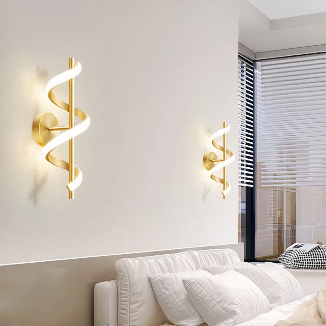 Applique Murale LED Moderne Design Spirale