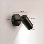 Applique Murale Lisse Rotative en Métal