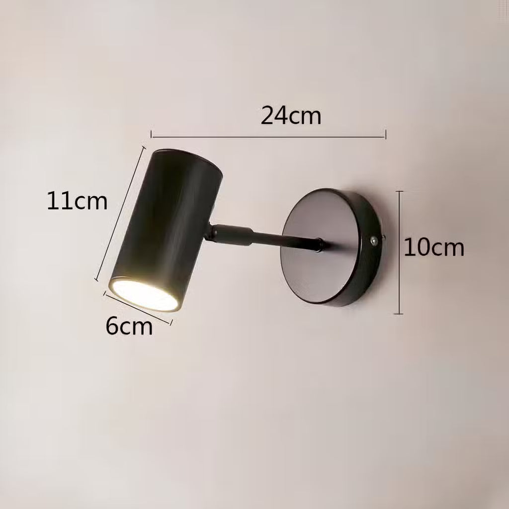 Applique Murale Lisse Rotative en Métal