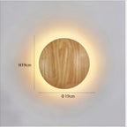 Applique Murale Ronde en Bois