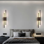 Applique Murale Design Tubes Noir/Or Eleganz Wohnen