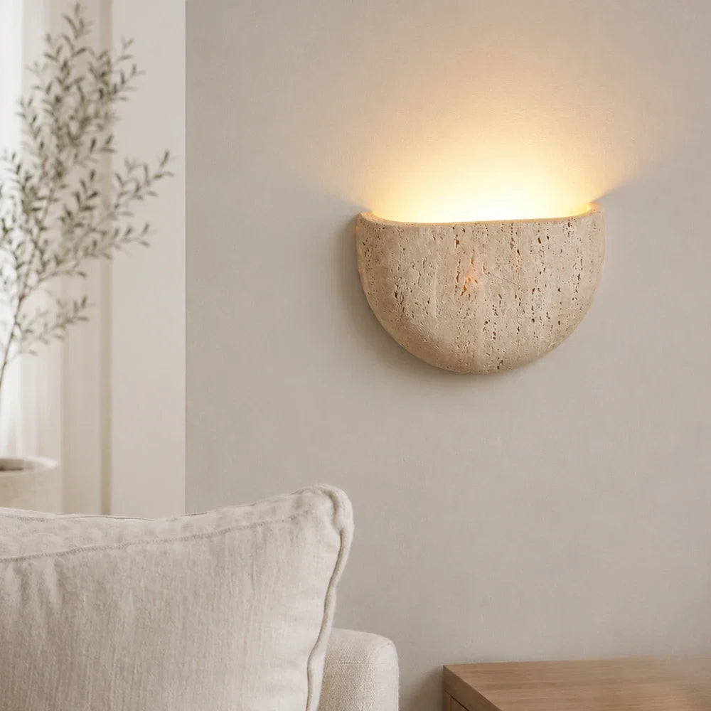 Applique Murale Demi Cercle Style Wabi Sabi