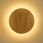 Applique Murale Ronde en Bois
