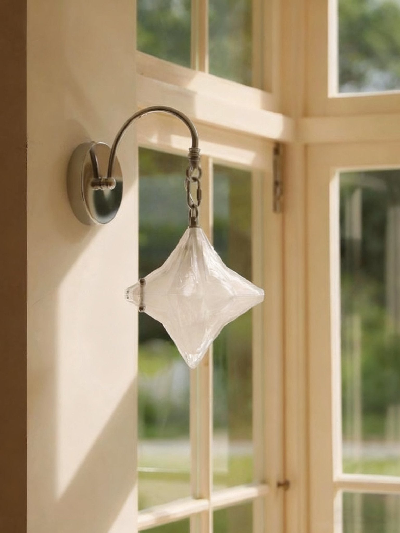 Applique Moderne Verre Chromé