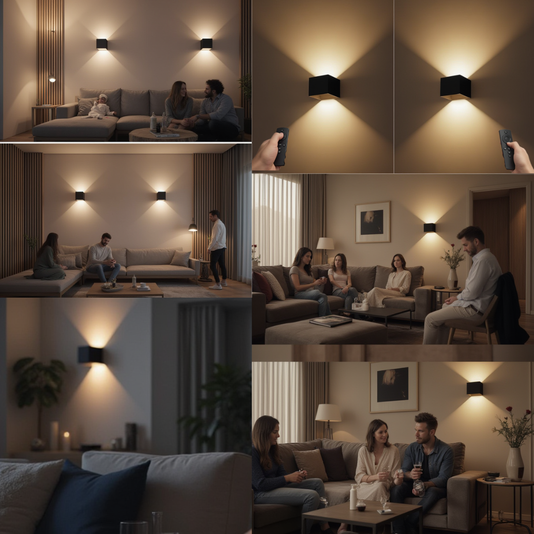 Applique Murale Cubique Géométrique