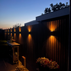 Applique Murale Solaire LED Extérieur Double Faisceau Eleganz Wohnen