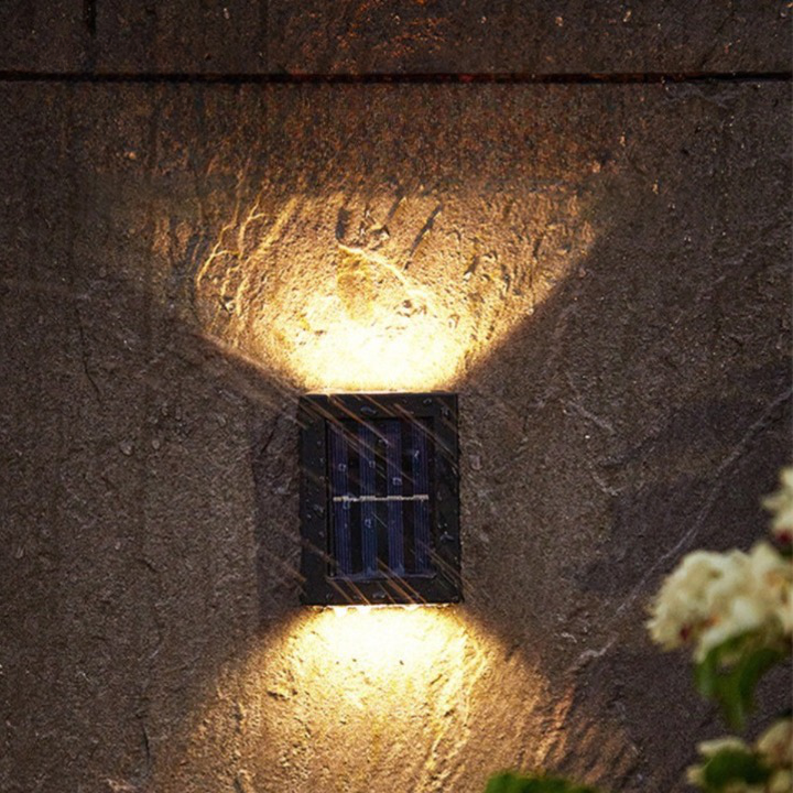 Applique Murale Solaire LED Extérieur Double Faisceau Eleganz Wohnen