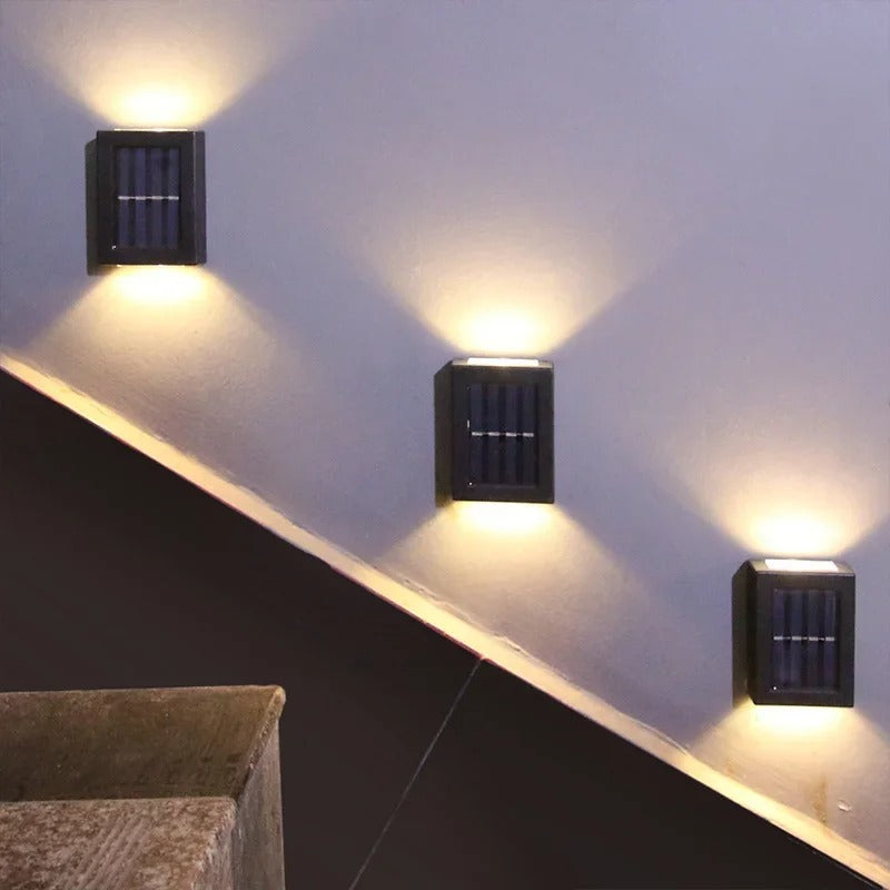 Applique Murale Solaire LED Extérieur Double Faisceau Eleganz Wohnen